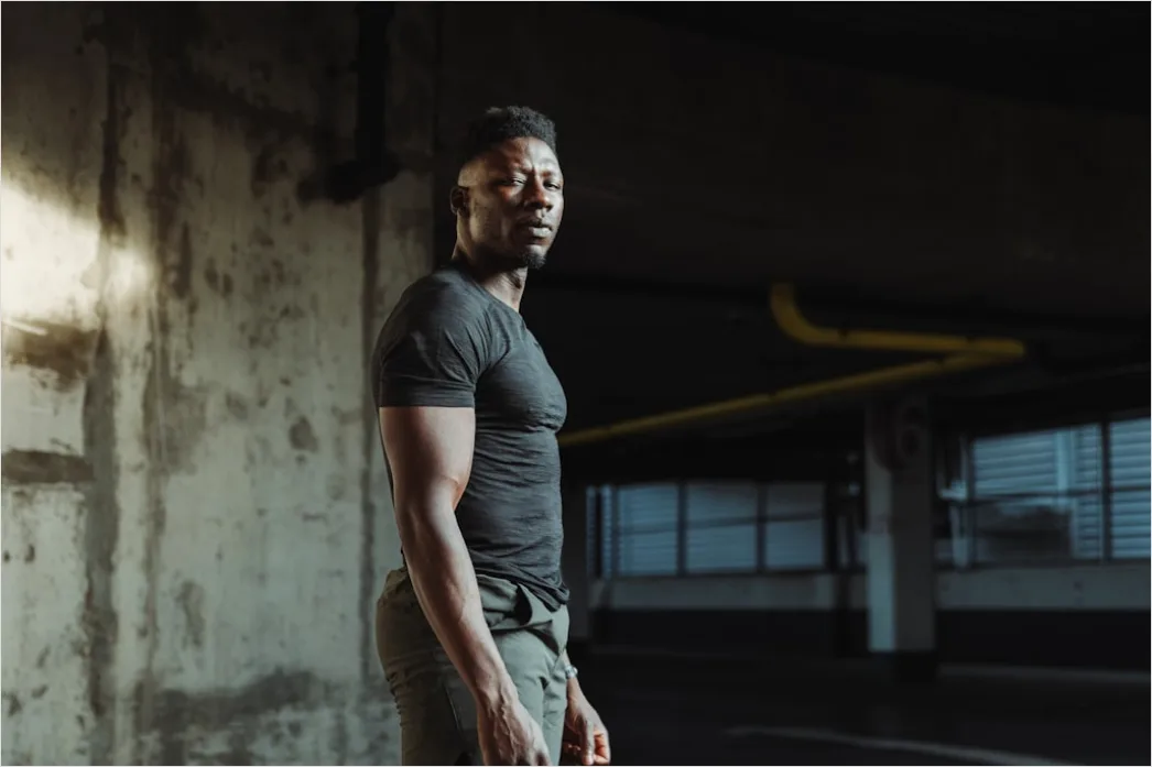 Detail Athletic Man Portrait Gym Fitness Confident Look Number 4