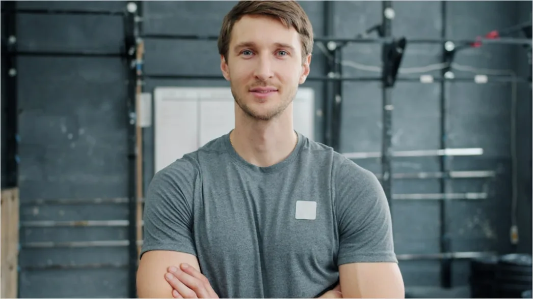 Detail Athletic Man Portrait Gym Fitness Confident Look Number 9