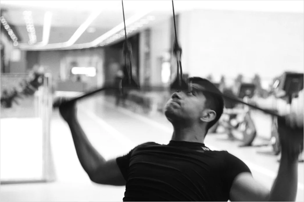 Detail Athletic Man Portrait Gym Fitness Confident Look Number 10