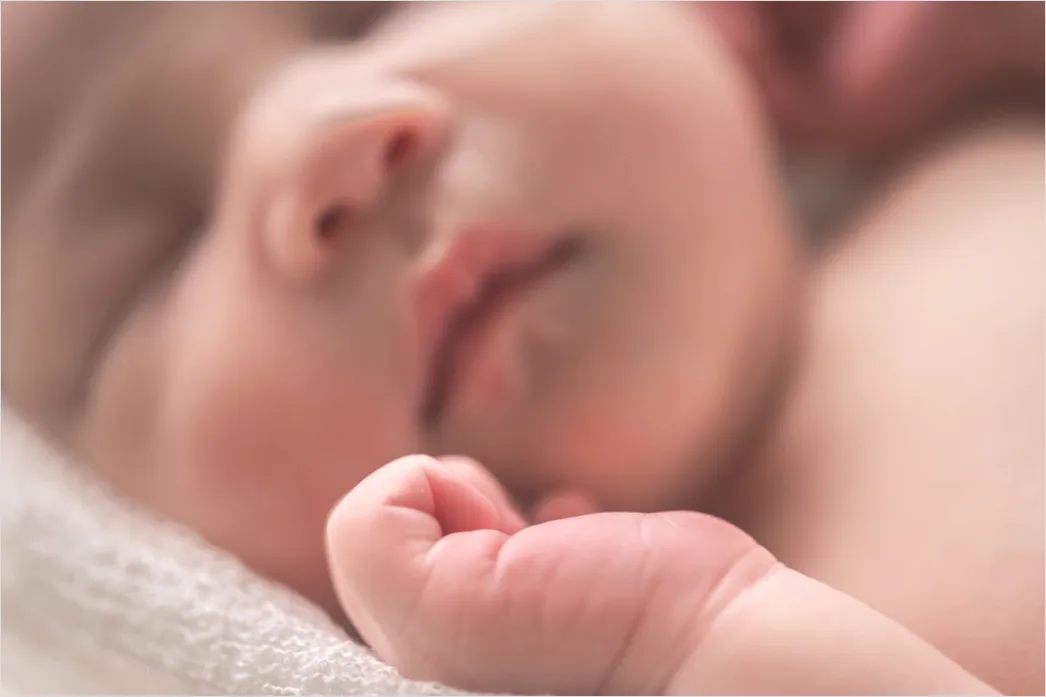Detail Baby Portrait Close Up Sleeping Peaceful Number 3