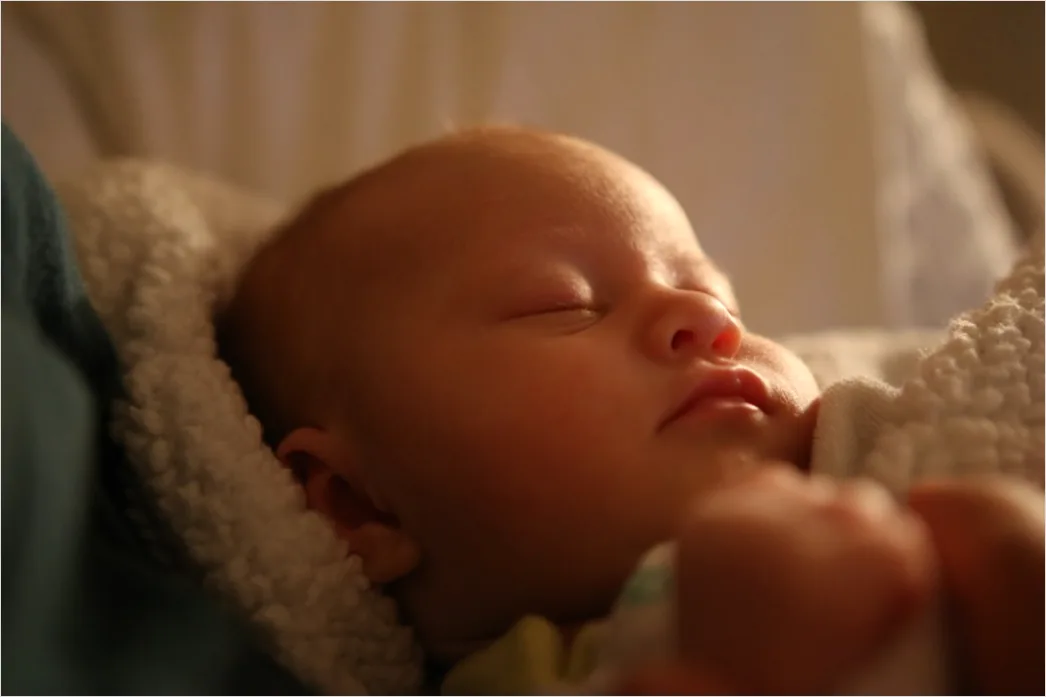 Detail Baby Portrait Close Up Sleeping Peaceful Number 6