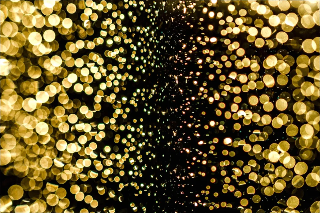 Detail Bokeh Abstrakt Hintergrund Gold Glitzer Number 20