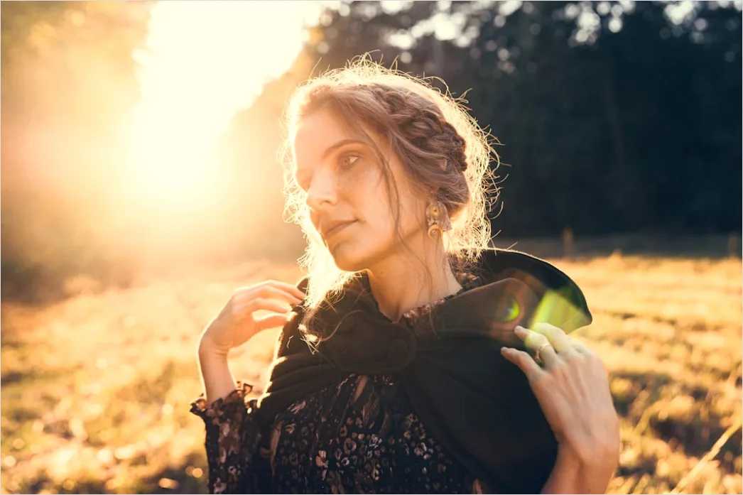 Detail Braut Und Bräutigam Portrait Outdoor Golden Hour Number 13