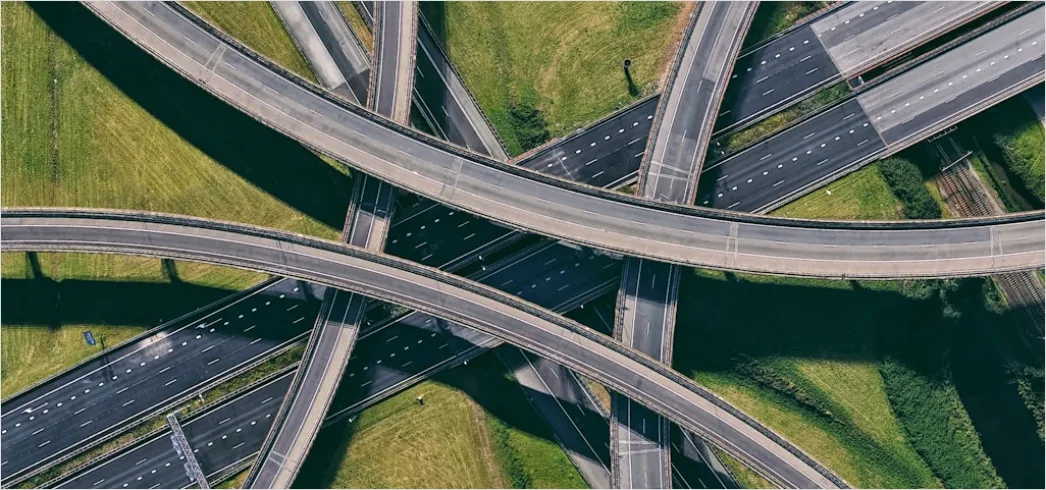 Detail Bridge Highway Aerial View Infrastructure Number 3