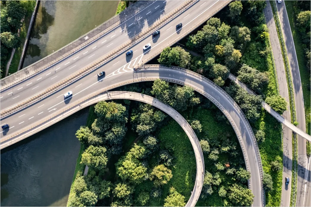 Detail Bridge Highway Aerial View Infrastructure Number 6