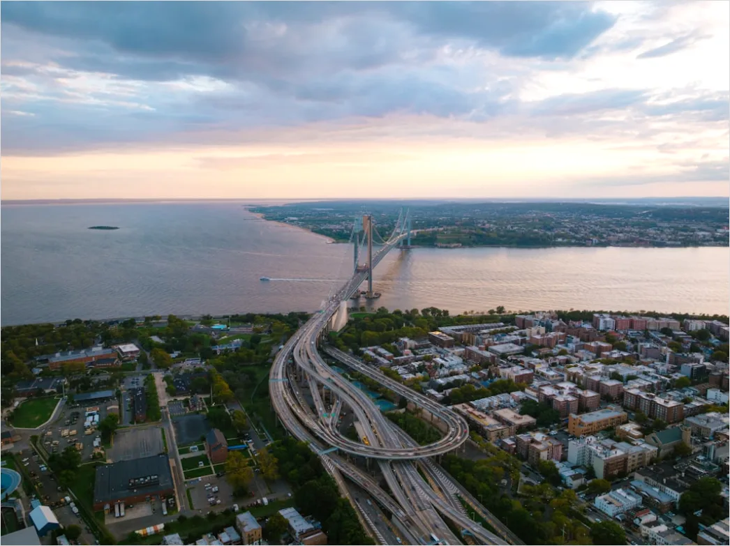 Detail Bridge Highway Aerial View Infrastructure Number 8