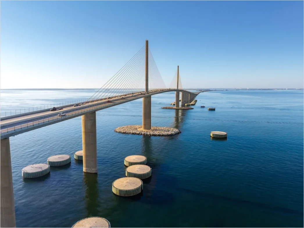 Detail Bridge Highway Aerial View Infrastructure Number 10