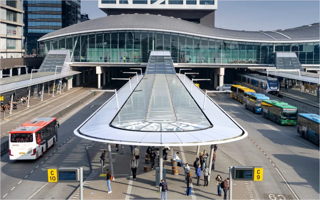 Detail Bus Rapid Transit System Modern Station Number 2