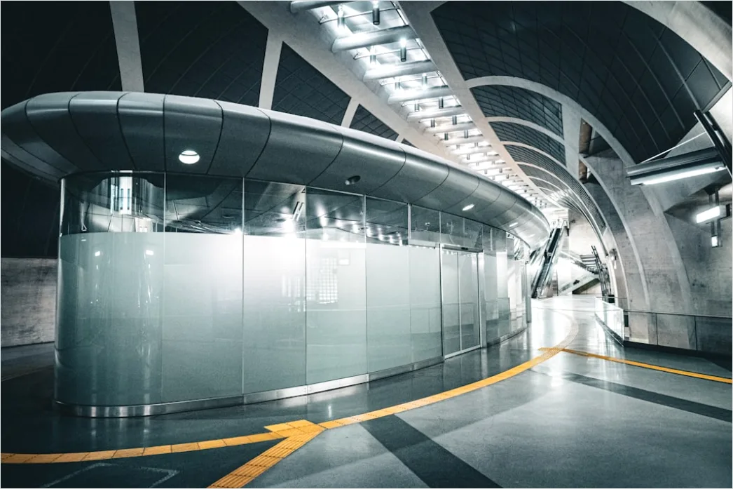 Detail Bus Rapid Transit System Modern Station Number 11