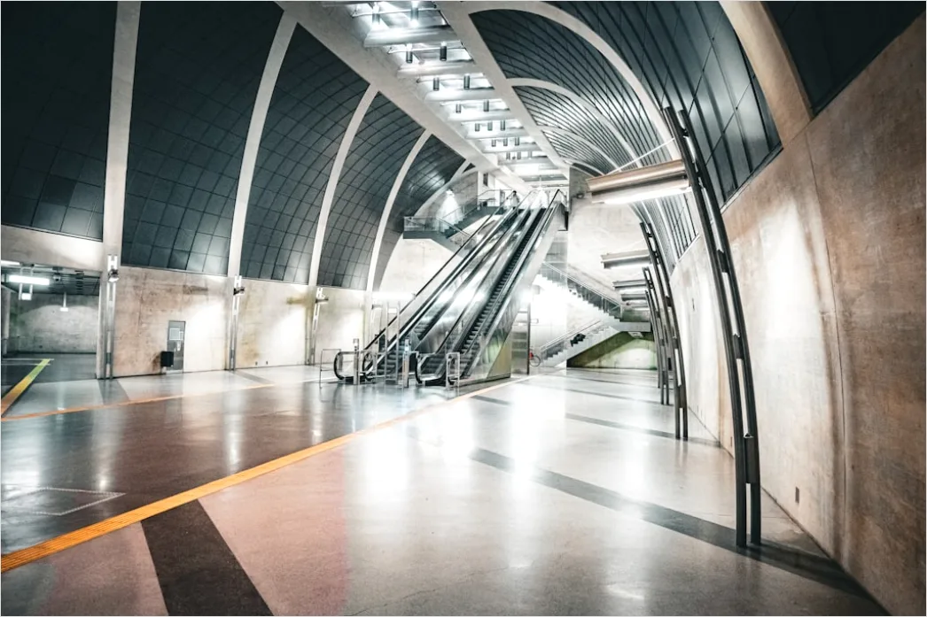 Detail Bus Rapid Transit System Modern Station Number 18