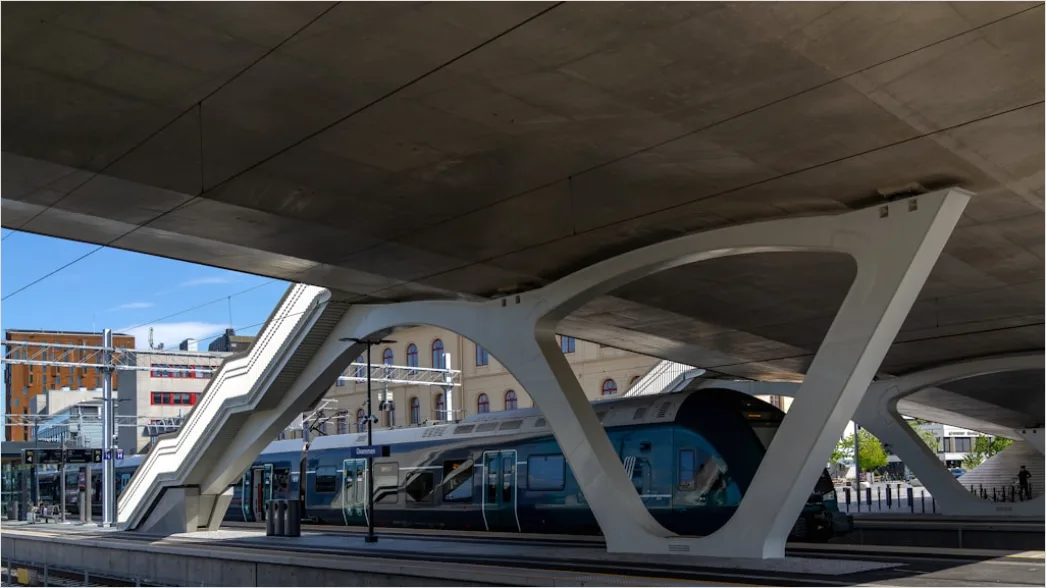 Detail Bus Rapid Transit System Modern Station Number 3