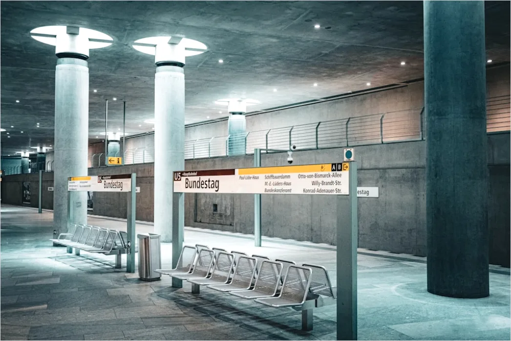 Detail Bus Rapid Transit System Modern Station Number 7