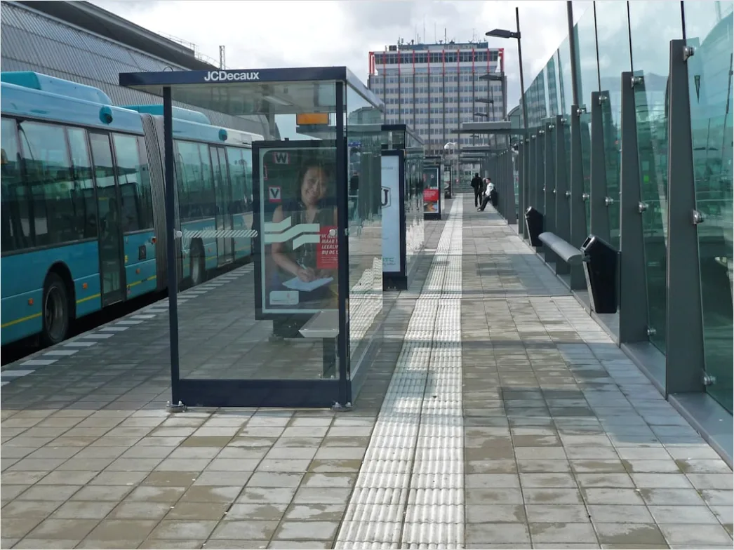 Detail Bus Rapid Transit System Modern Station Number 8