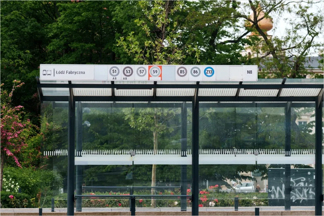 Detail Bus Rapid Transit System Modern Station Number 9