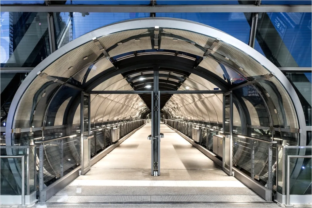 Detail Bus Rapid Transit System Modern Station Number 10