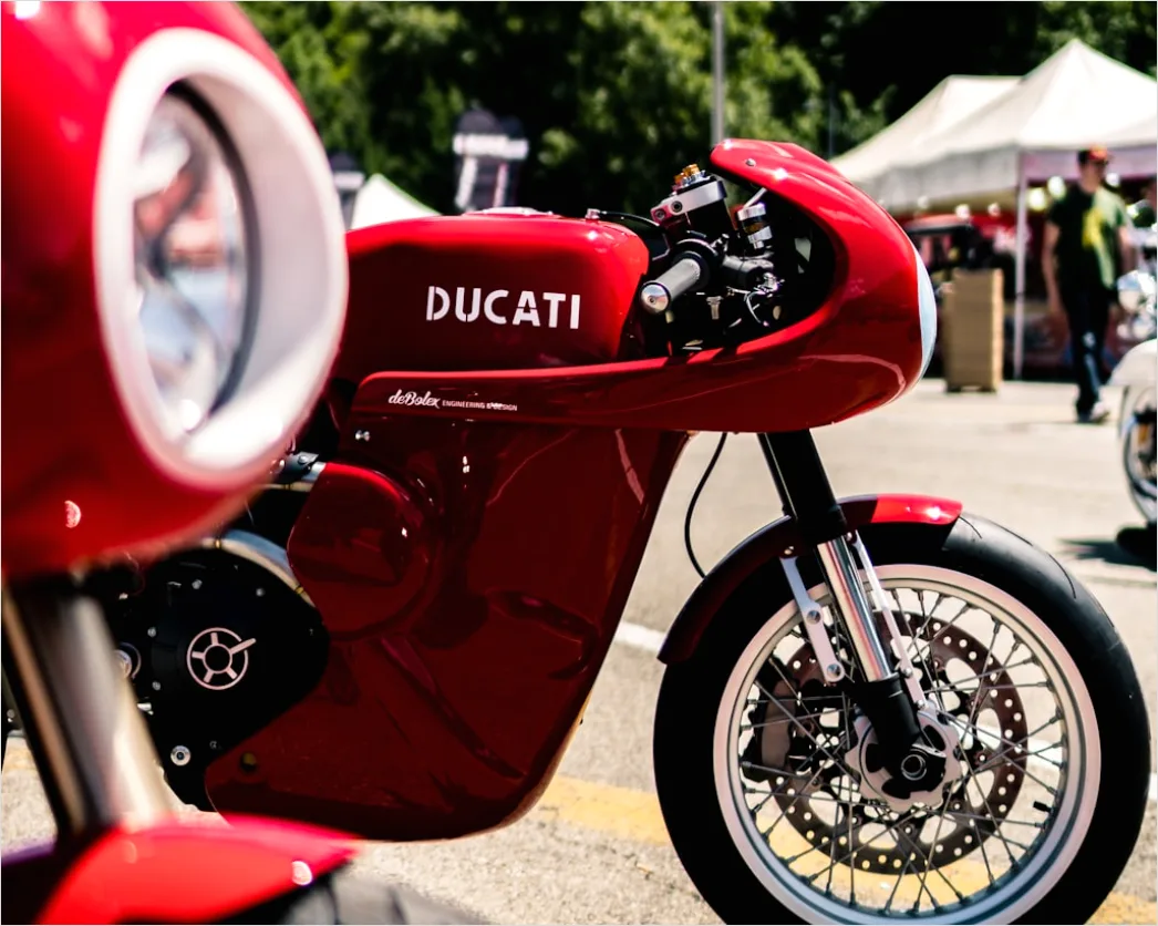 Detail Cafe Racer Custom Motorcycle Detail Close Up Number 16