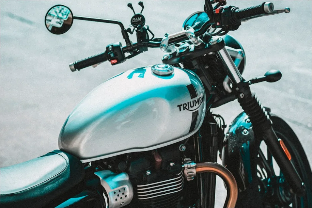 Detail Cafe Racer Custom Motorcycle Detail Close Up Number 20