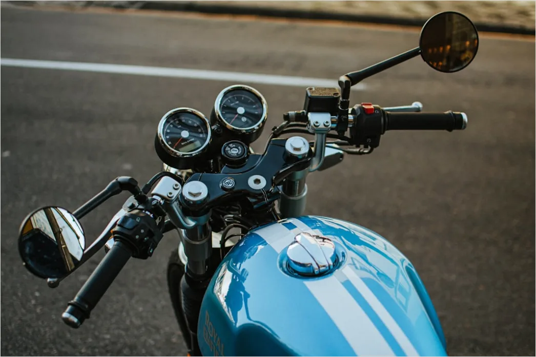 Detail Cafe Racer Custom Motorcycle Detail Close Up Number 7