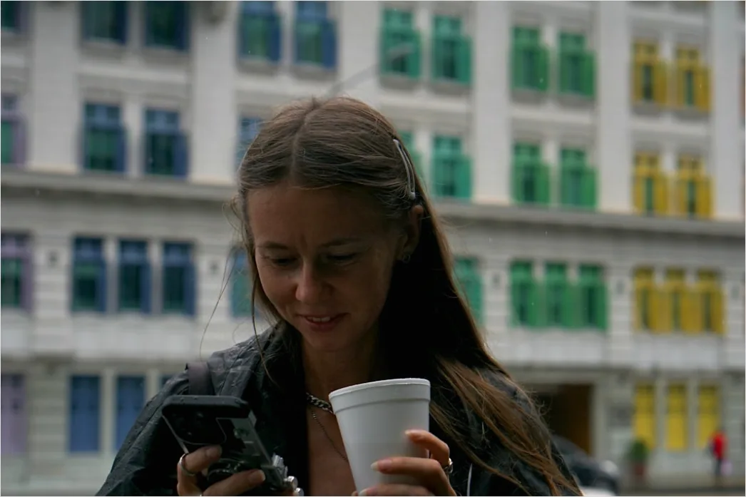 Detail Candid Portrait Teenager Using Smartphone Outdoor Number 6