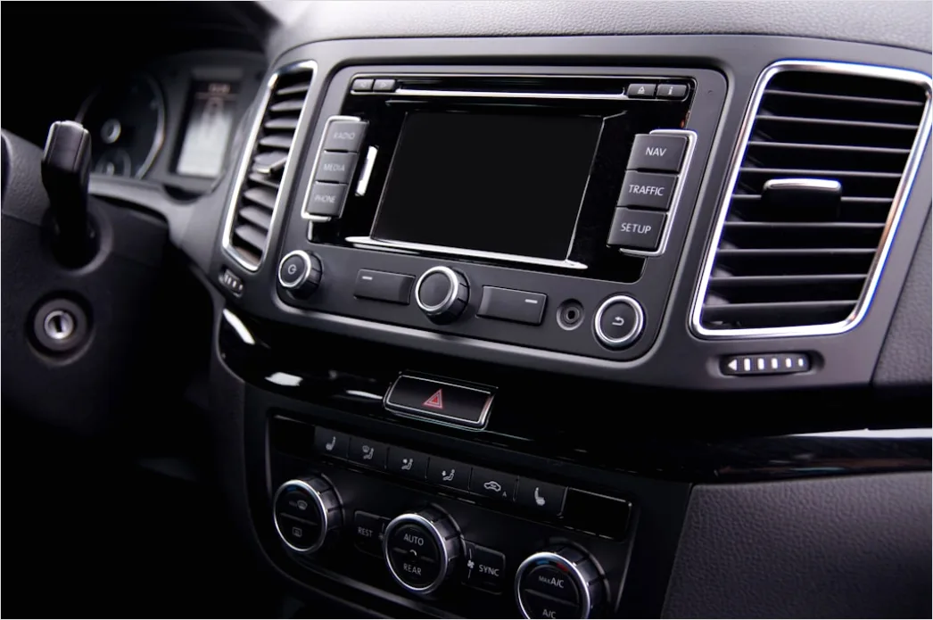 Car Navigation System Touchscreen Close Up 66a1