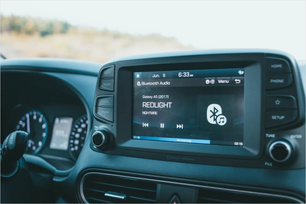 Detail Car Navigation System Touchscreen Close Up Number 14