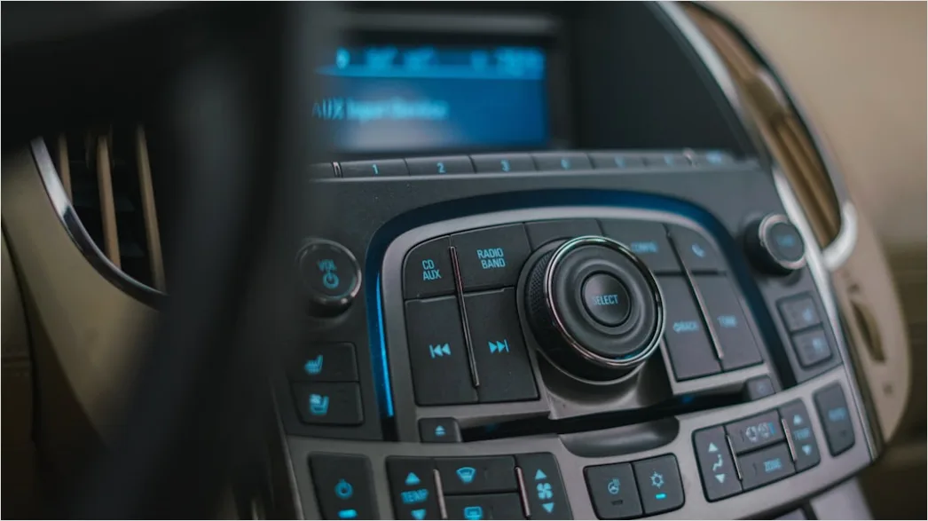 Detail Car Navigation System Touchscreen Close Up Number 15