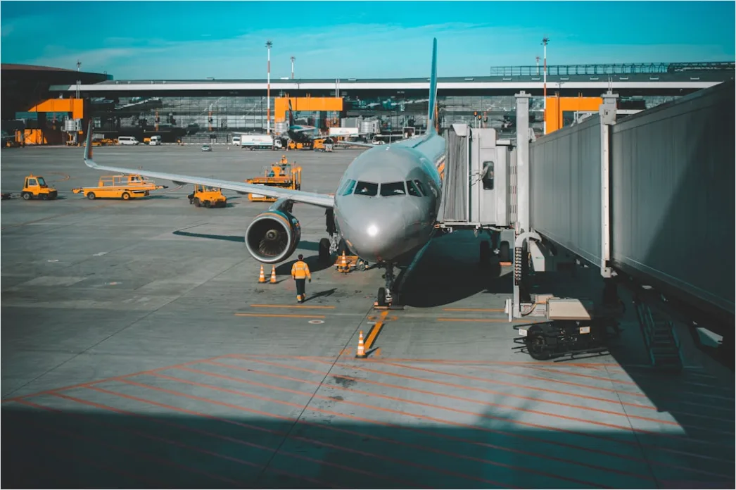 Detail Cargo Airplane Loading Freight At Airport Number 16