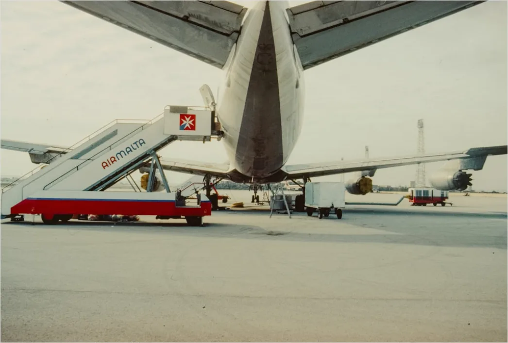 Detail Cargo Airplane Loading Freight At Airport Number 17