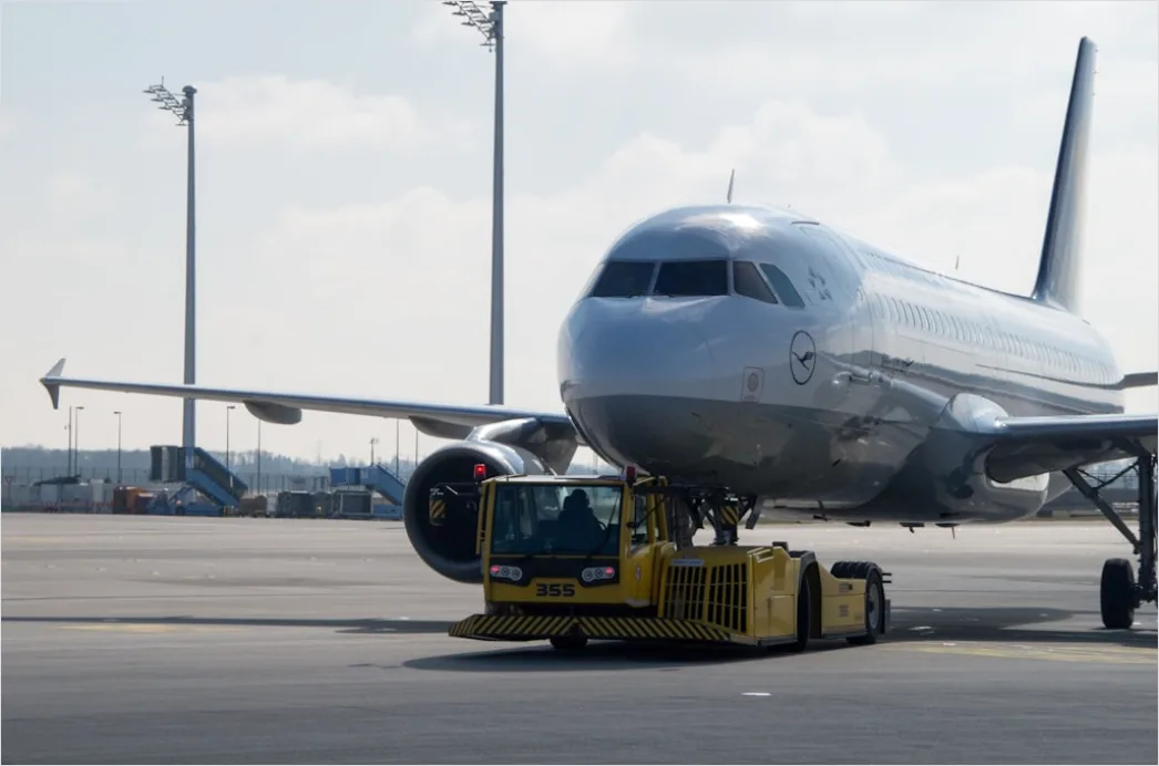 Detail Cargo Airplane Loading Freight At Airport Number 18