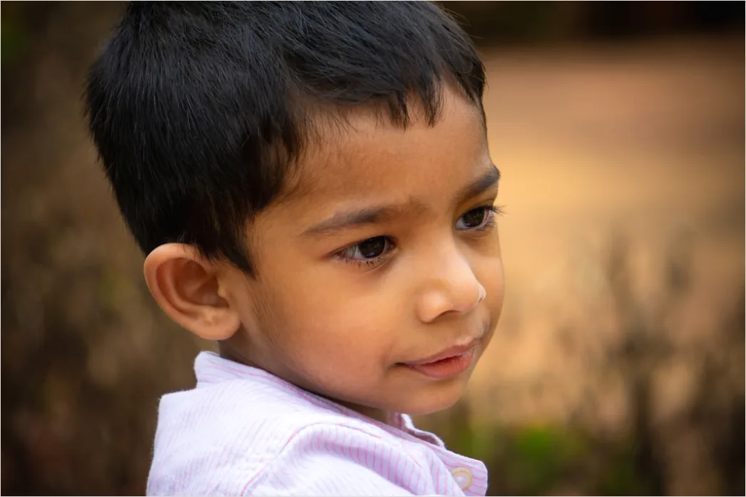 Detail Child Portrait Genuine Smile Natural Light Outdoor Number 16