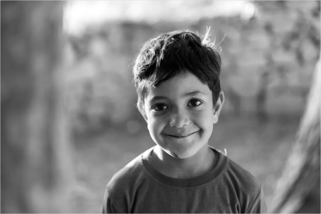 Detail Child Portrait Genuine Smile Natural Light Outdoor Number 3
