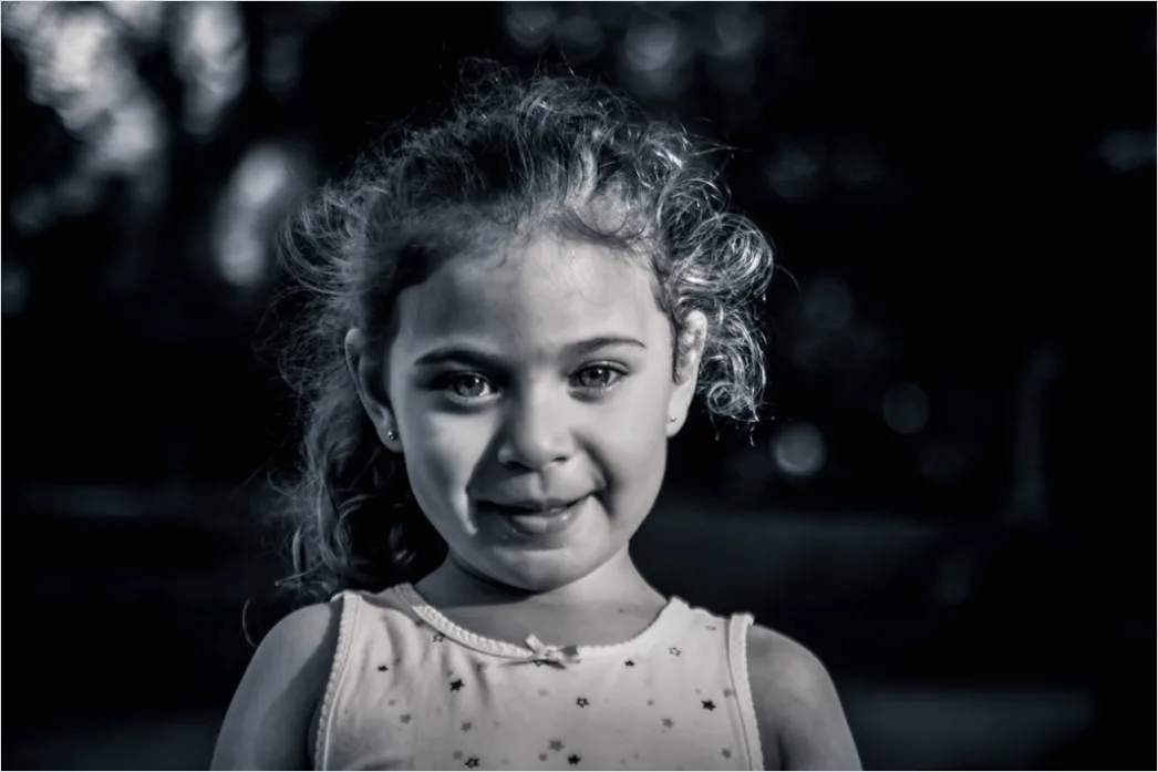 Detail Child Portrait Genuine Smile Natural Light Outdoor Number 5
