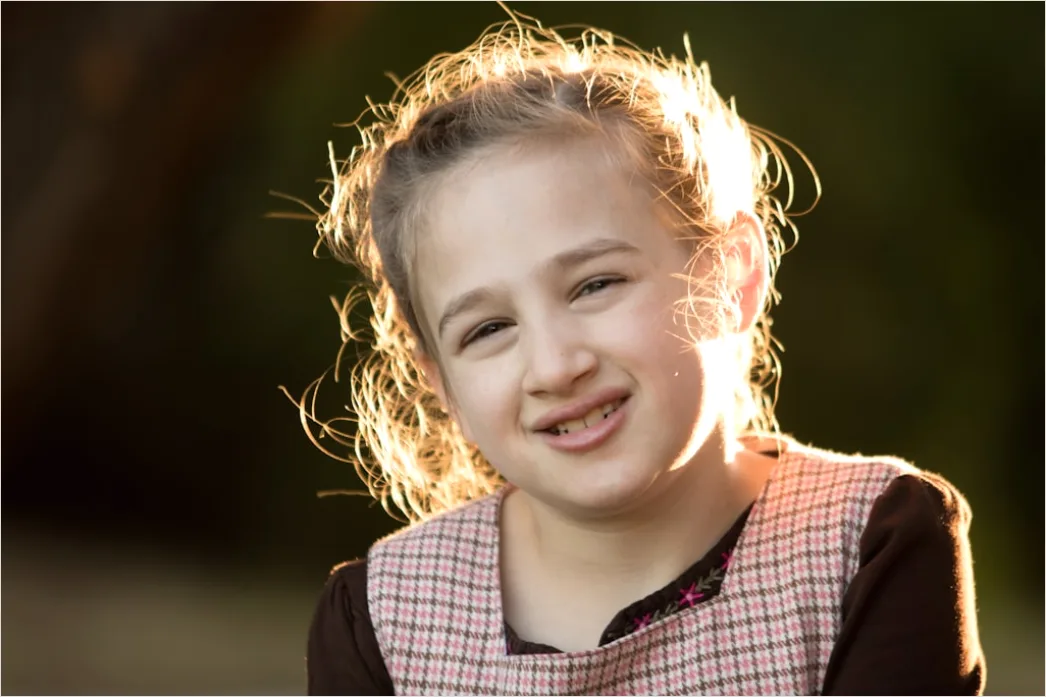 Detail Child Portrait Genuine Smile Natural Light Outdoor Number 7