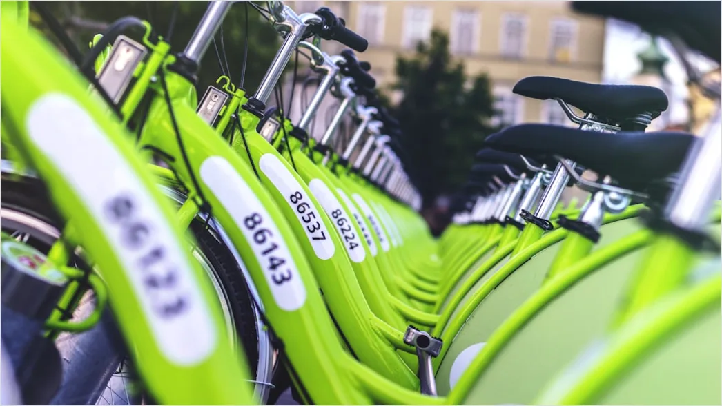 Detail City Bike Sharing Station Urban Environment Number 2