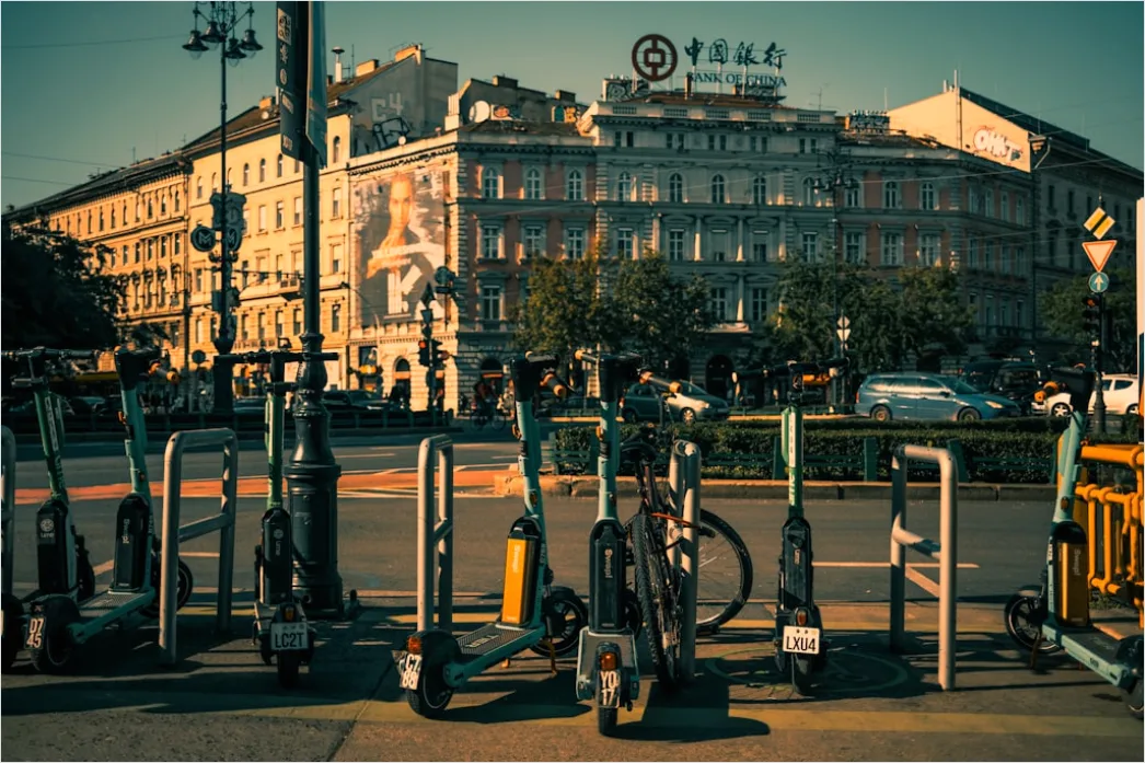 Detail City Bike Sharing Station Urban Environment Number 11