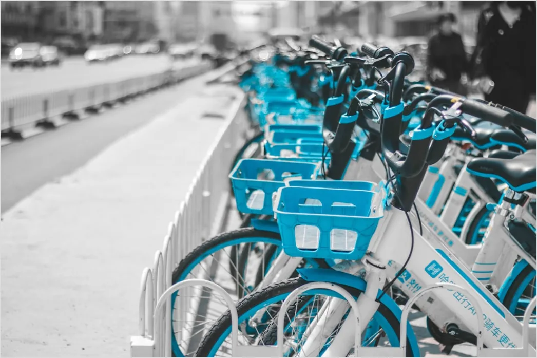 Detail City Bike Sharing Station Urban Environment Number 12