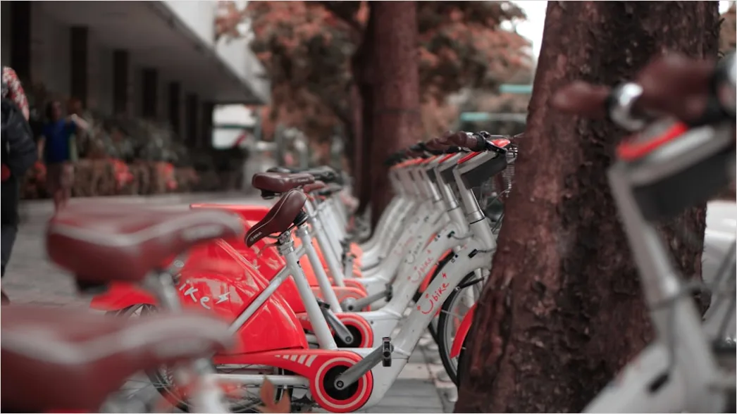 Detail City Bike Sharing Station Urban Environment Number 3