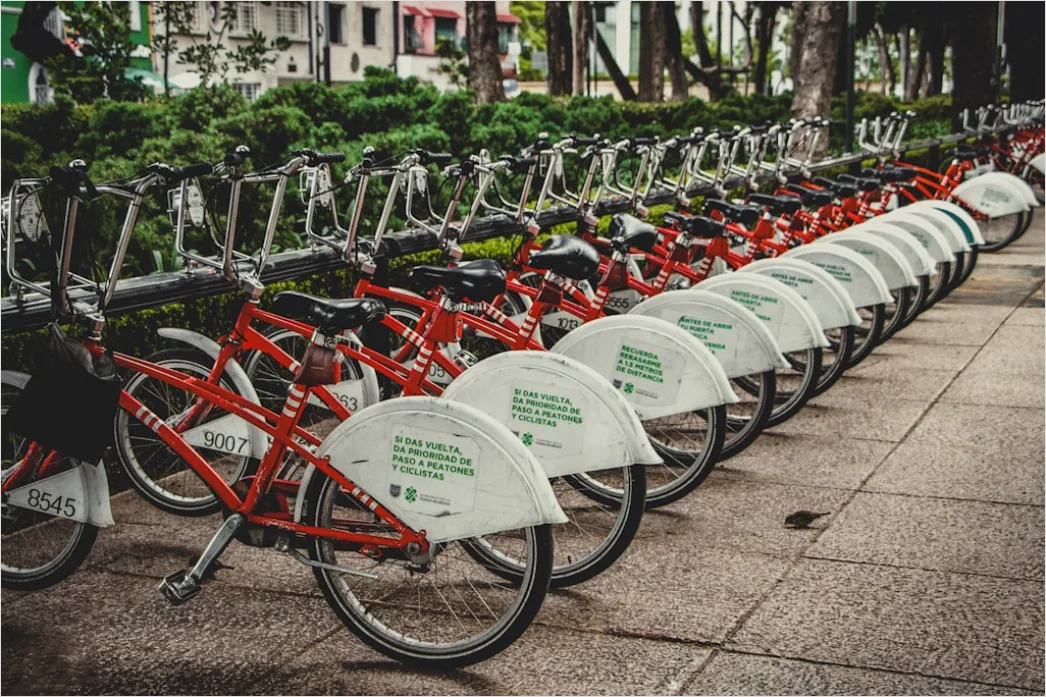 Detail City Bike Sharing Station Urban Environment Number 6