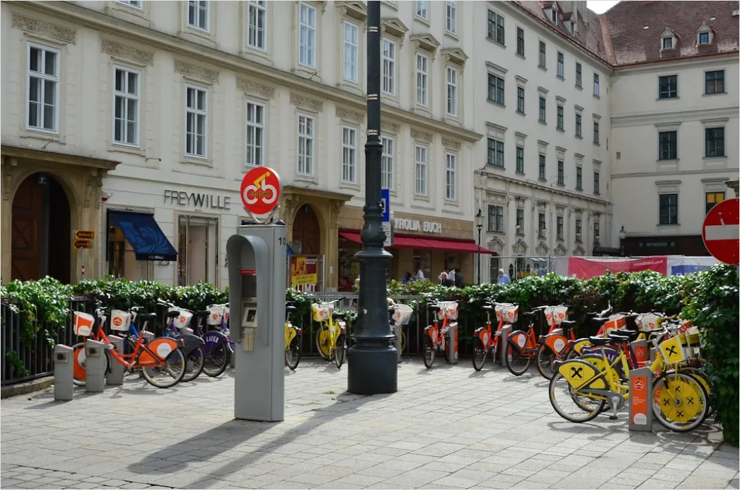 Detail City Bike Sharing Station Urban Environment Number 10