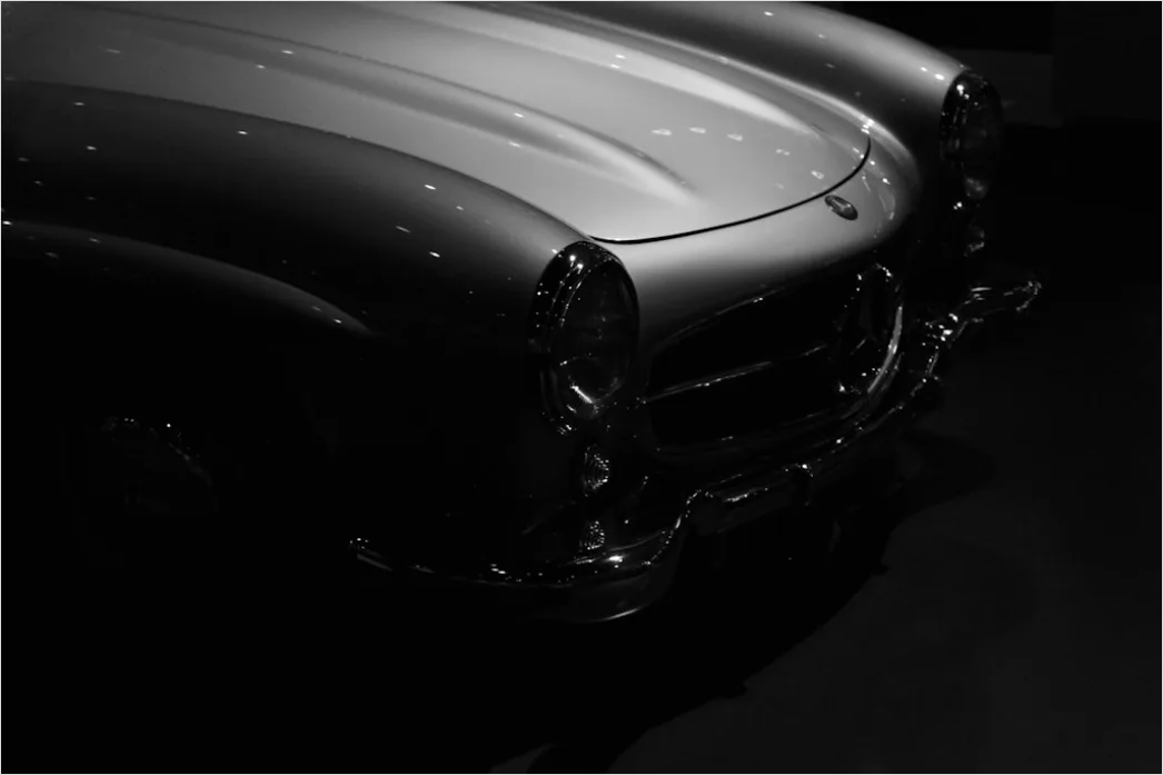 Detail Classic Car Chrome Bumper Detail Close Up Number 5