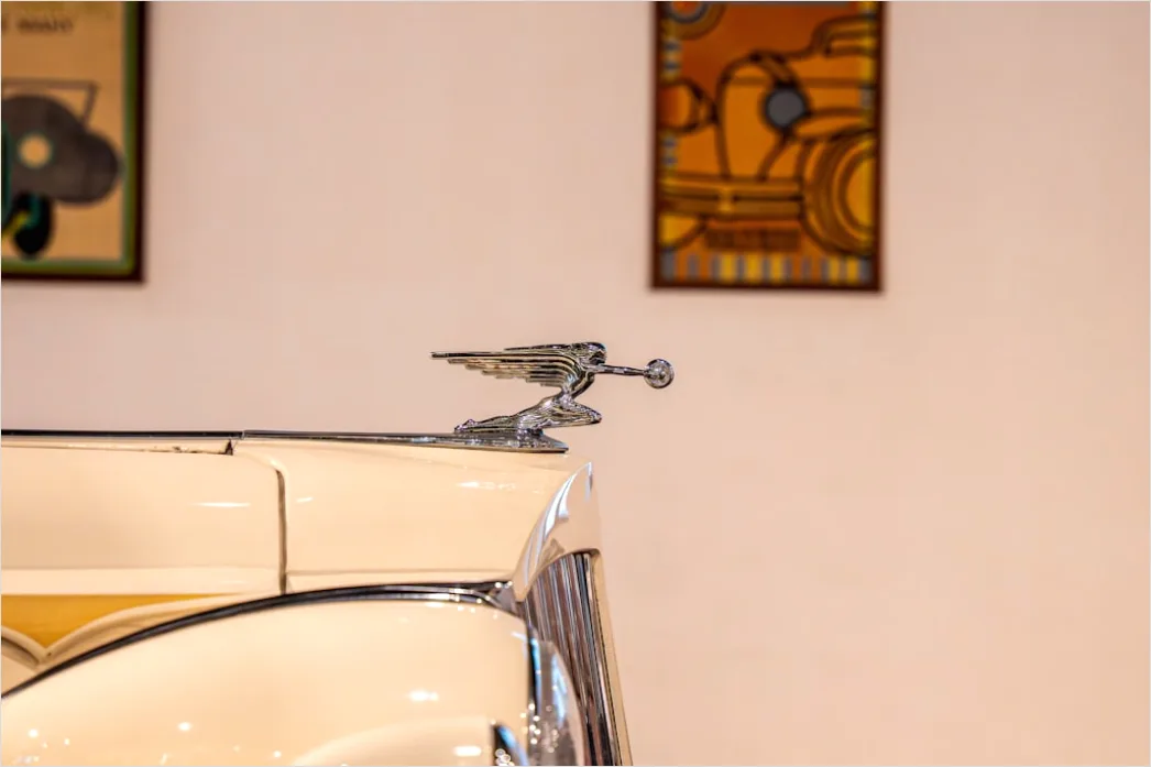 Detail Classic Car Hood Ornament Detail Close Up Number 2
