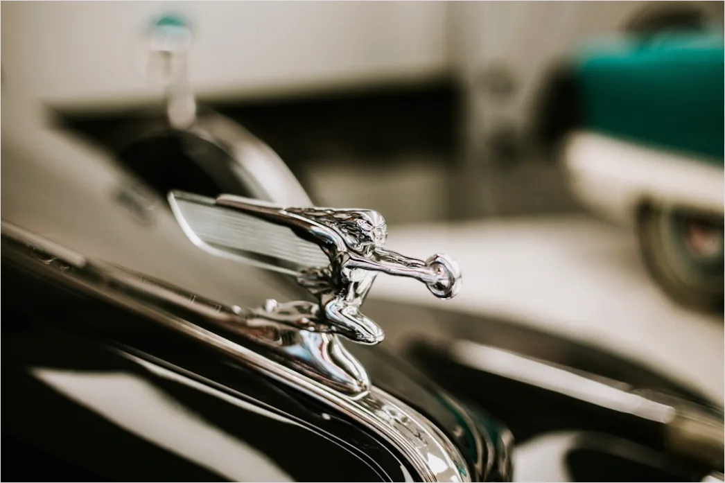 Detail Classic Car Hood Ornament Detail Close Up Number 12