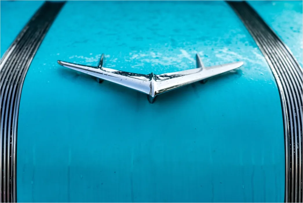 Detail Classic Car Hood Ornament Detail Close Up Number 13