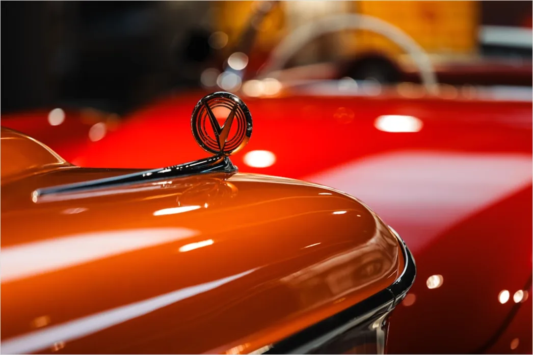 Detail Classic Car Hood Ornament Detail Close Up Number 15