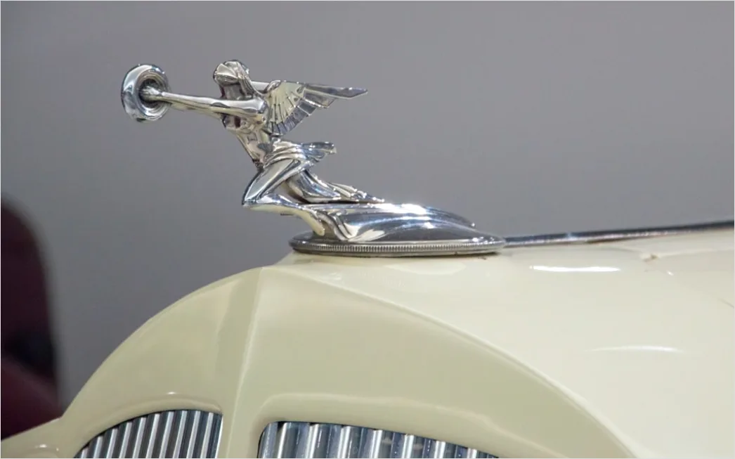 Detail Classic Car Hood Ornament Detail Close Up Number 18