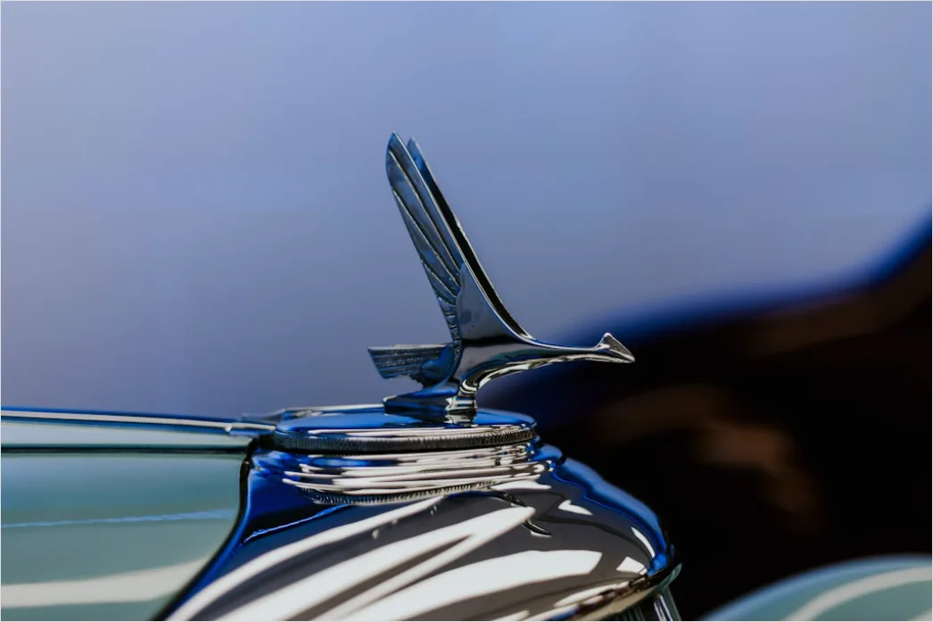 Detail Classic Car Hood Ornament Detail Close Up Number 19