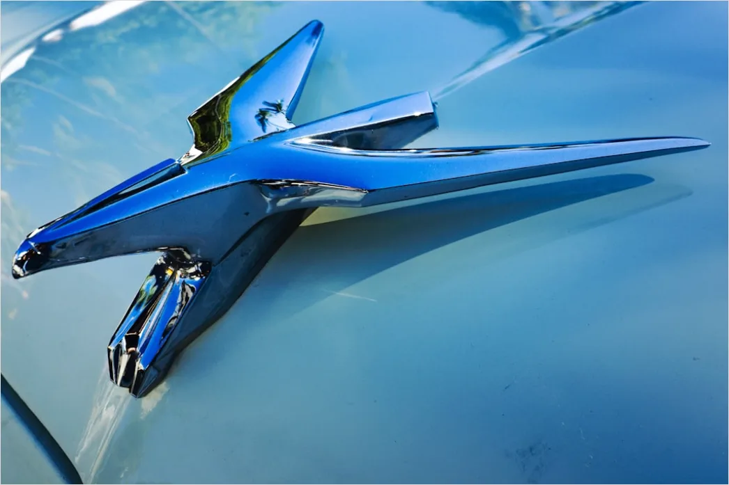Detail Classic Car Hood Ornament Detail Close Up Number 3