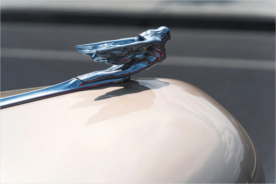 Detail Classic Car Hood Ornament Detail Close Up Number 7
