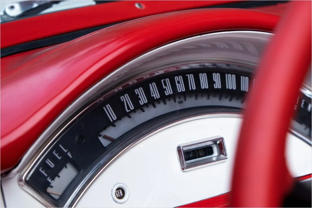 Detail Classic Car Speedometer Dashboard Detail Number 11