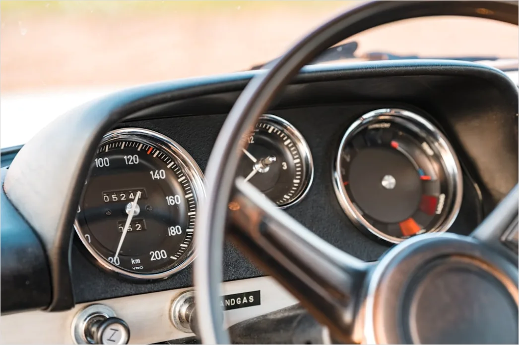 Detail Classic Car Speedometer Dashboard Detail Number 19